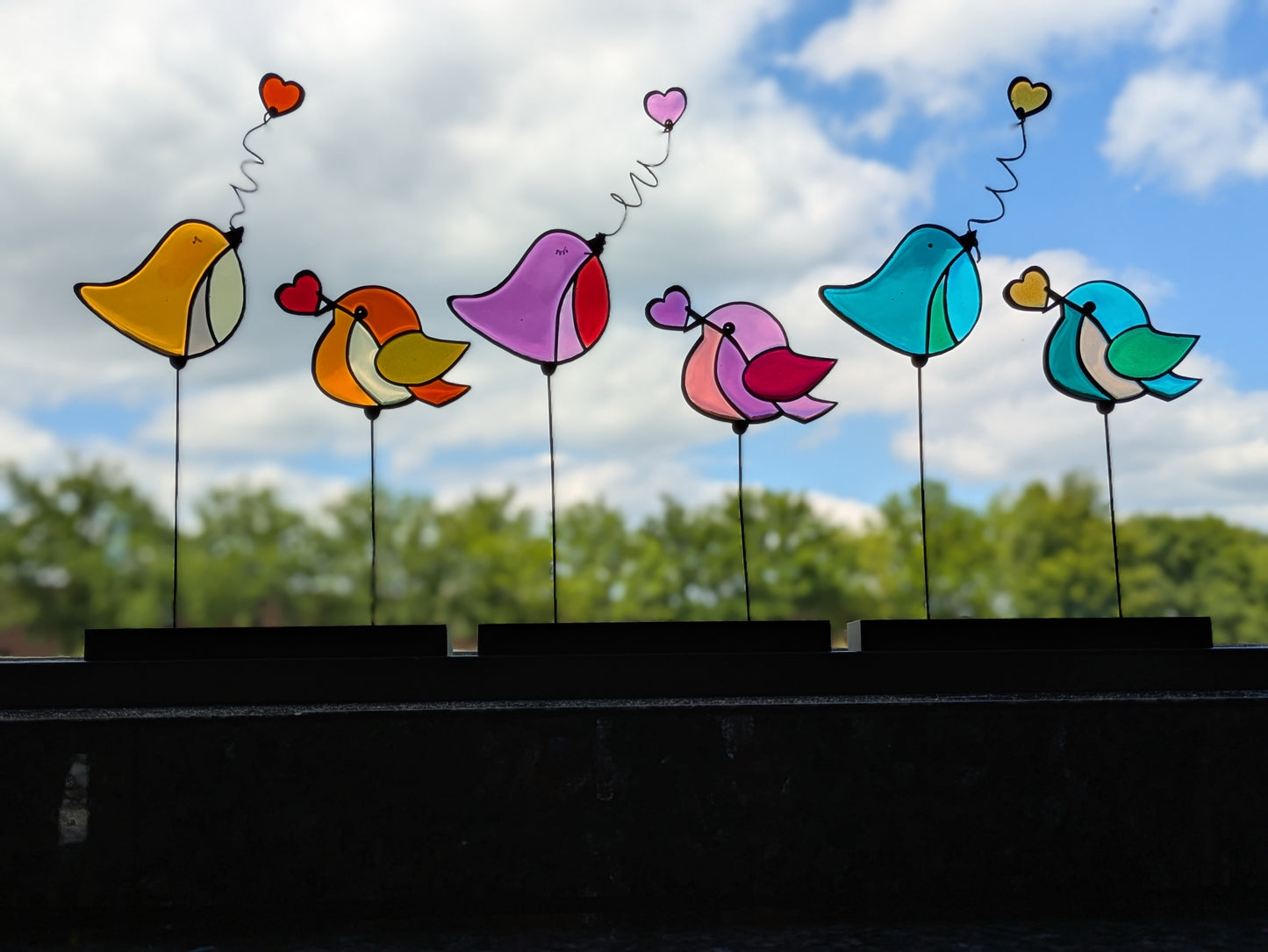 Birds - Hartjes Vogeltjes op Standaard