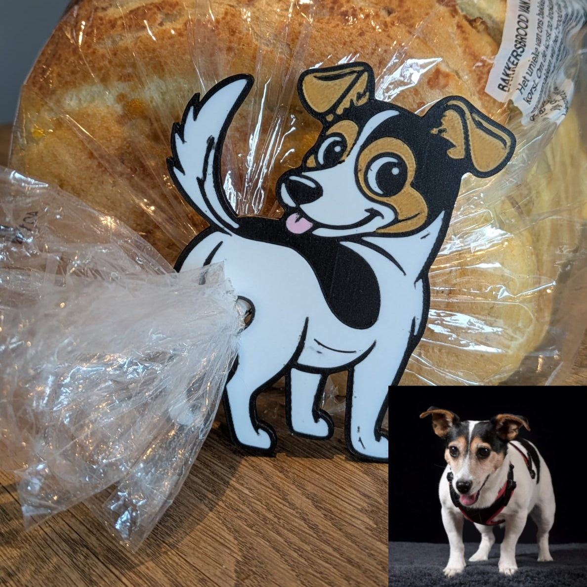 Dogs - Grappige Broodzak sluiting van je Eigen Hond