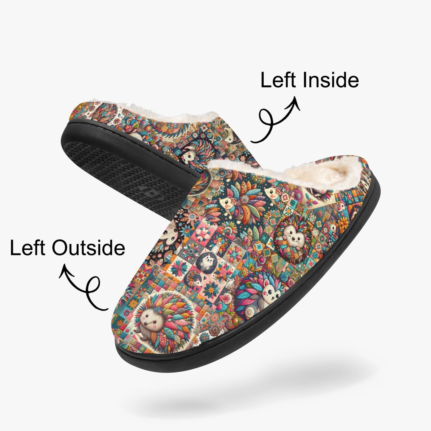 Mooie Egel Patchwork-look Pantoffels