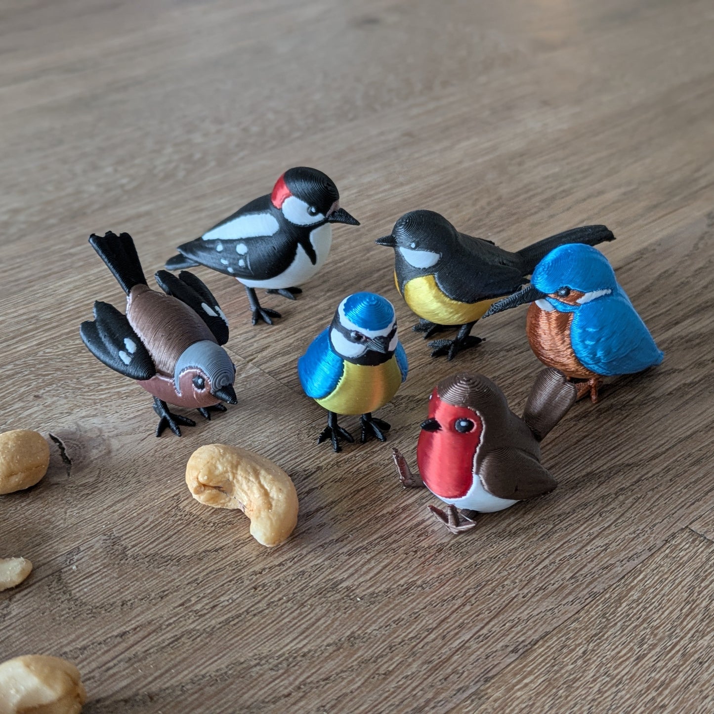 Birds- Set van 6 Mini Vogeltjes