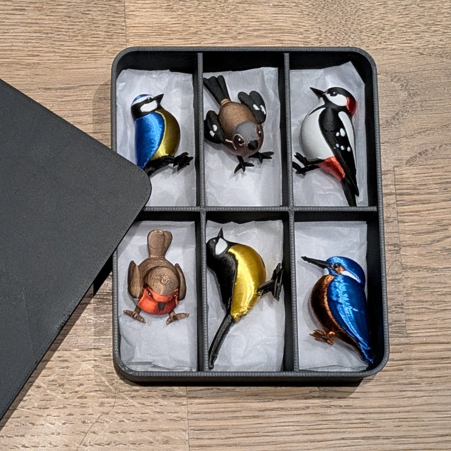 Birds- Set van 6 Mini Vogeltjes