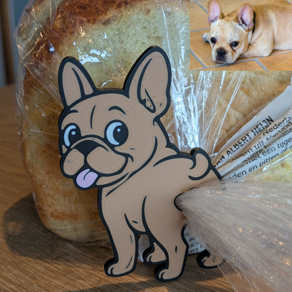 Dogs - Grappige Broodzak sluiting van je Eigen Hond