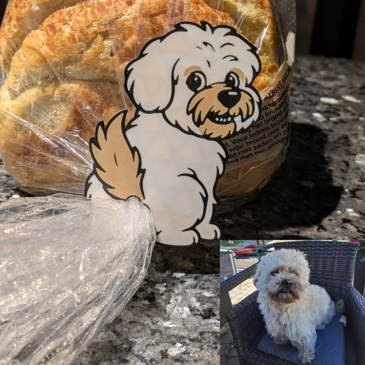 Dogs - Grappige Broodzak sluiting van je Eigen Hond