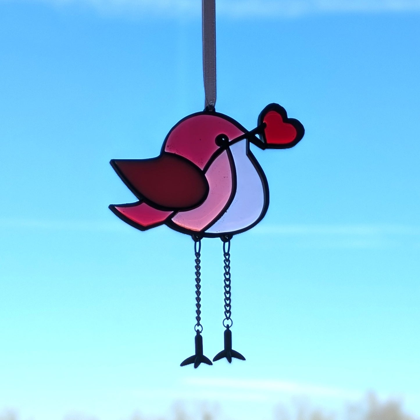 Hartjes Regenboog Vogeltjes- Set van 8 stuks