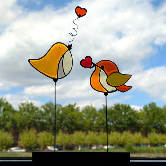 Birds - Hartjes Vogeltjes op Standaard